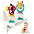 2 Pack High Chair Suction Toys for Baby Rattles Set 6 to 12 Month, 2in1 Infant High Chair Toys
