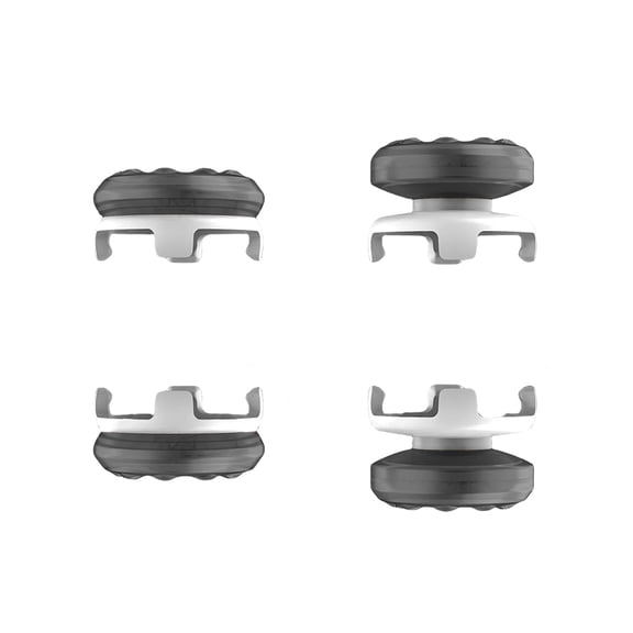 2-Pack High-Rise and Mid-Rise Joystick Caps Compatible with PlayStation Portal Remote Player Enhanced Thumb Grip Caps Kit-Black