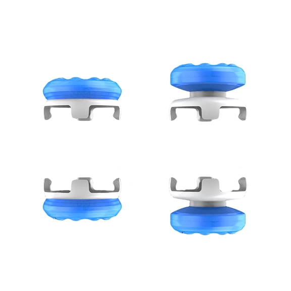 2-Pack High-Rise and Mid-Rise Joystick Caps Compatible with PlayStation Portal Remote Player Enhanced Thumb Grip Caps Kit-Blue