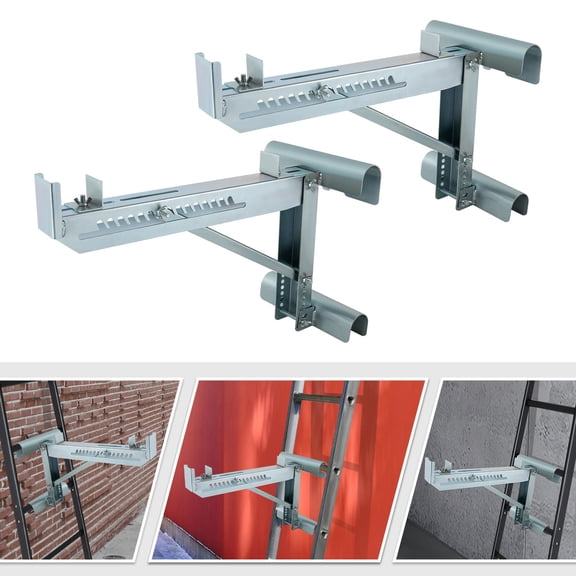2 Pack High-Strength Ladder Jack Steel Ladder Jack for Working Stage Load-Bearing Brackets for Ladders Working 20 inch Stage