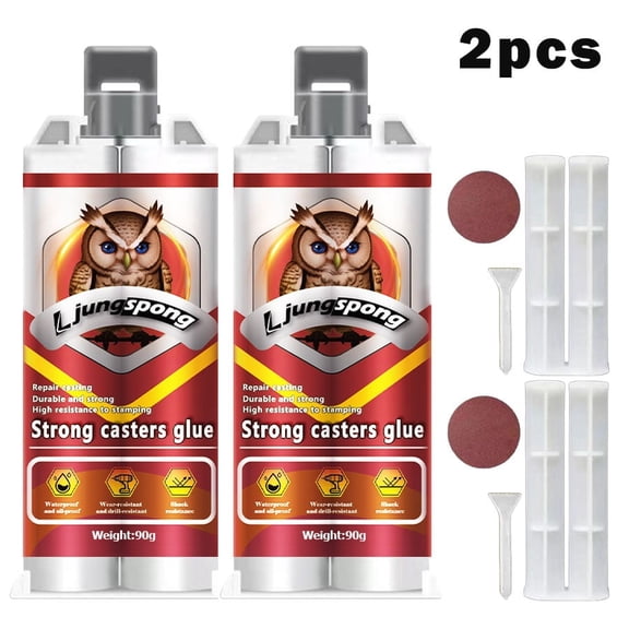 2-Pack High-Strength Metal Casting Adhesive - Structural Bonding for Industrial Equipment, Valves, Pumps & Heavy Machinery - Heat & Chemical Resistant