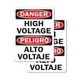 thumbnail image 1 of (2 Pack) High Voltage (Bilingual) OSHA Danger Sign 10 Inch X 14 Inch Indoor / Outdoor Rust-Free Aluminum Metal Signs for Workplace, Workshop, and Construction Site, Made in the USA, 1 of 8