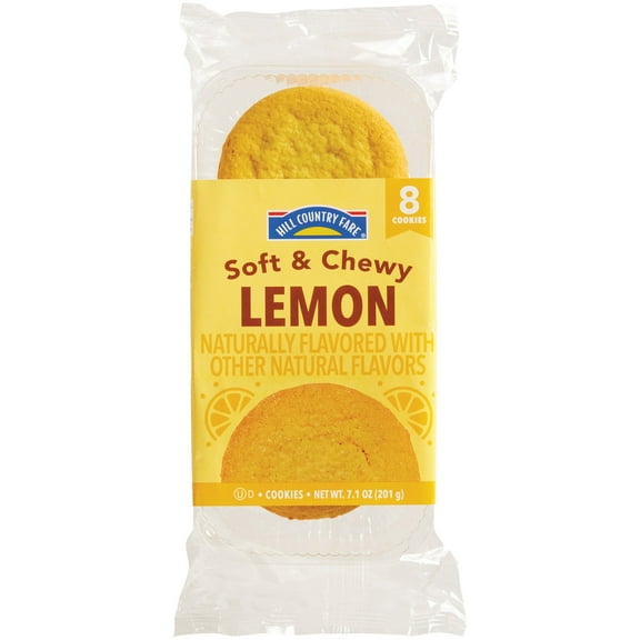 2 Pack - Hill Country Fare Soft & Chewy Lemon Cookies - 8 ct Packaging may vary