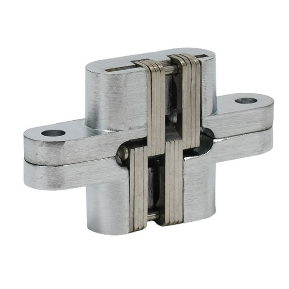2 Pack Hinge 180 Degree Invisible Folding Door Concealed Cross Hinges With Screw