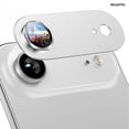 thumbnail image 1 of [2 Pack] Hionly Compatible with iPhone Air Camera Lens Protector - [Not Easy to Break][Strong Adsorption][Case-Friendly] Metal Tempered Glass Rear Camera Screen Cover - White, 1 of 7