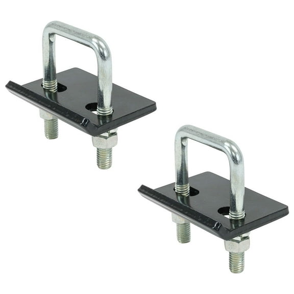 (2 Pack) Hitch Tightener U Bolt - Heavy Duty Zinc Plated Anti-Rattle Stabilizer for 1.25" & 2" Hitches, Reduce Movement from Hitch Tray Cargo Carrier Bike Rack Trailer Ball Mount