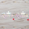 thumbnail image 1 of 2 Pack Holographic Iridescent Color, 4 Inches - Queen Crown Decal Sticker Vinyl - for Car Boat Laptop No Background Die-Cut, 1 of 6