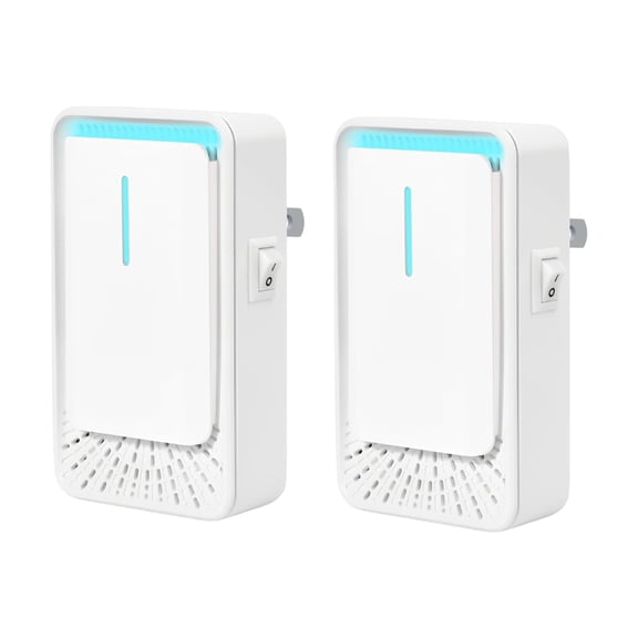 2 Pack Home Air Purifiers With On Off Switches And Soft Blue Light Perfect For Small Room Bathrooms And Kitchens Gentle
