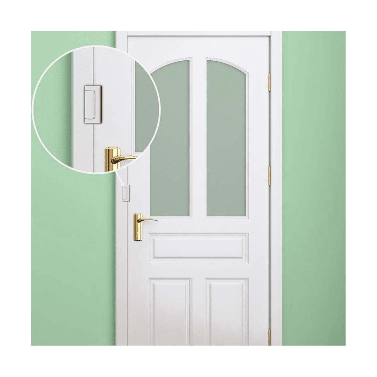 2 Pack Home Security Door Lock Withstand 800 Lbs For Inward Swinging