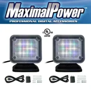 2 Pack Home Security TV Light Simulator with Built-in Light Sensor Timer US Plug for Burglar Intruder Thief Deterrent Crime Prevention Device Includes Wall Mounting Kit by Maximalpower