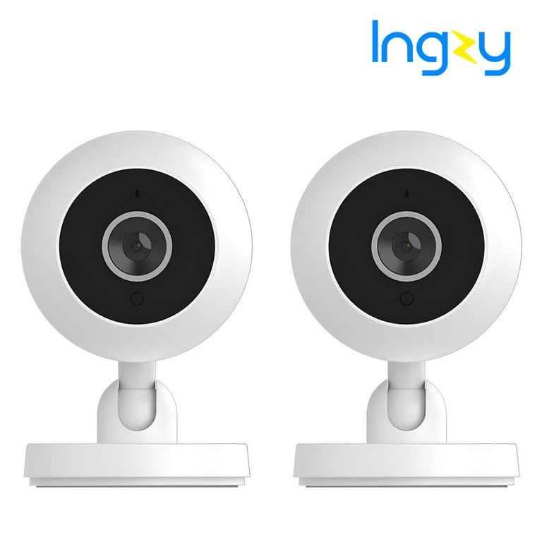 2 Pack Home Wireless Security Camera - 1080p HD WiFi IP Indoor Cam for Baby/Pet/Nanny - Motion Detection, 2 Way Audio, Night Vision, Size: 54, White