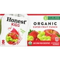thumbnail image 1 of 2 Pack Honest Kids Organic 8 pk Juice Pouches - Super Fruit Punch, 1 of 5
