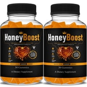 2 Pack Honey Boost Advanced Formula, HoneyBoost Performance Support 60 Gummies