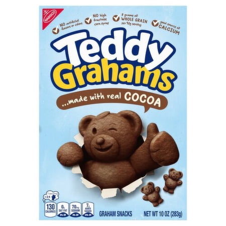 2 Pack - Honey Maid Teddy Graham Graham Snacks Chocolate 10 oz Package May Vary