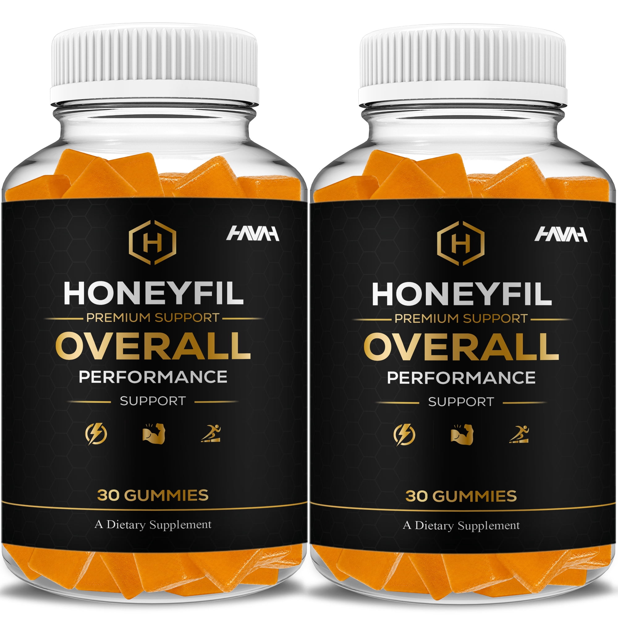 (2 Pack) Honeyfil Premium Wellness Supplement (60 Gummies)