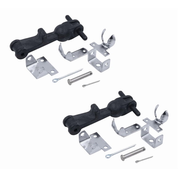 2 Pack Truck Hood Safety Catch Kit with Retainer-Fits International 4000, 8000, 9370, & 9670, Replaces OEM 491-668-C, Automann HLK1010, 370-SB-26, 370SB26, 4602, FKT 4602