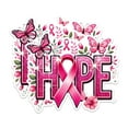 (2 Pack) Hope Breast Cancer Awareness Magnets - Pink Ribbon Butterfly ...