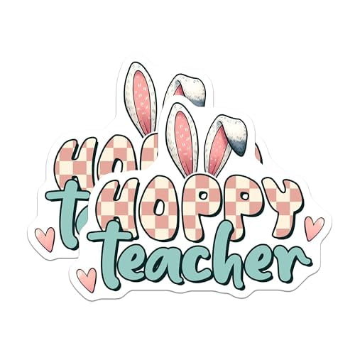 (2 Pack) Hoppy Teacher Magnets - 5" On Longest Side - for Cars, Fridges, Toolboxes - Made in USA - MAG8148