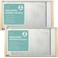 thumbnail image 1 of 2-Pack Horizontal Adjustable Window Screen 21-37 inches Wide, (7 Inch High), 1 of 7