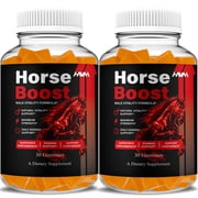 2 Pack Horse Boost Performance Gummies, HorseBoost Advanced Daily Energy and Overall Health Support Supplement 2 Month Supply