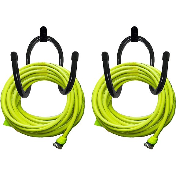 2 Pack Hose Hanger,Metal Hose Holder Wall Mount, Hook for Garden Hose/Expandable Hose/Hose Reel/Water Hose/Pocket Hose/Flexable Hose/Magic Hose- Chain-Link Fence or Wall Mount