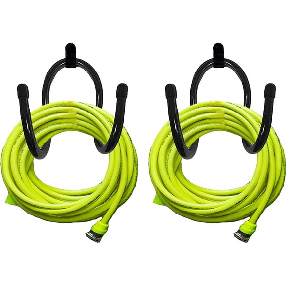 2 Pack Hose Hanger,Metal Hose Holder Wall Mount, Hook for Garden Hose/Expandable Hose/Hose Reel/Water Hose/Pocket Hose/Flexable Hose/Magic Hose- Chain-Link Fence or Wall Mount