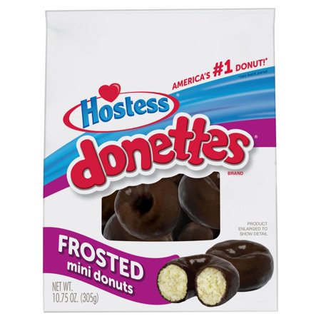2 Pack - Hostess Frosted Bagged Donettes 25% More 10.5 oz Package May Vary
