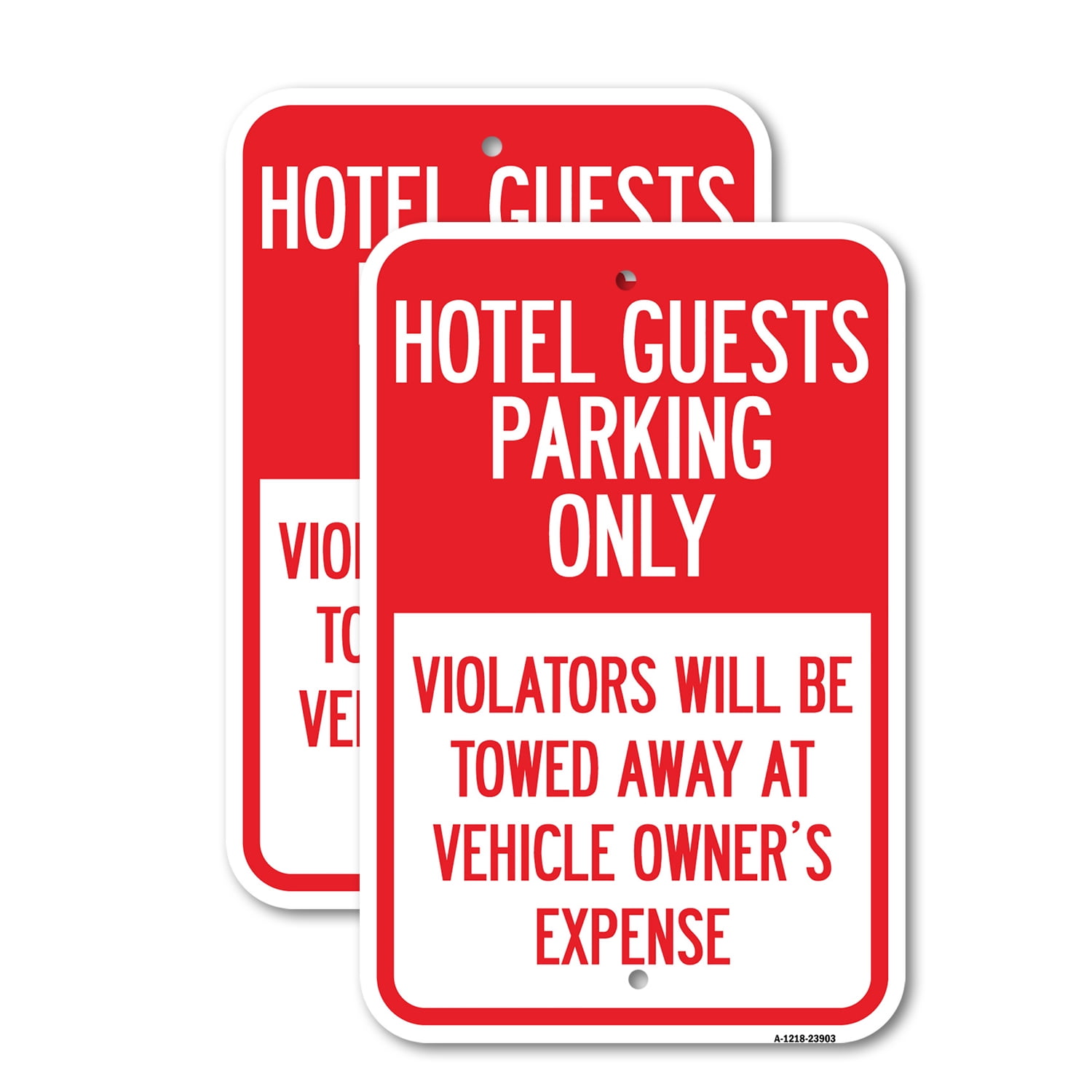 (2 Pack) Hotel Guests Parking Only Violators Will Be Towed Away at ...