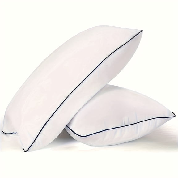 2-Pack Hotel Pillow 5-Star Hypoallergenic Polyester Machine Washable, Non-Collapse Deep Sleep Neck Support