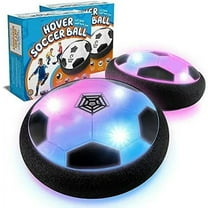 2 Pack Hover Soccer Ball Toys for Kids,Indoor Outdoor Creative Soccer Toys with Foam Bumper and LED Light,Gifts for 3-12 Year Old Boys Girls