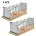 2Pack Humane Rat Cage Traps, Live Mouse Rat Traps Catch and Release