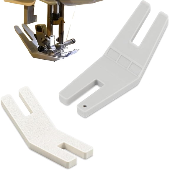 2-Pack Hump Jumper Sewing Accessories Multifunctional Plastic Sewing Foot for Bulky Seams, Compatible with Sewing Machines for Embroidery and Craft Projects
