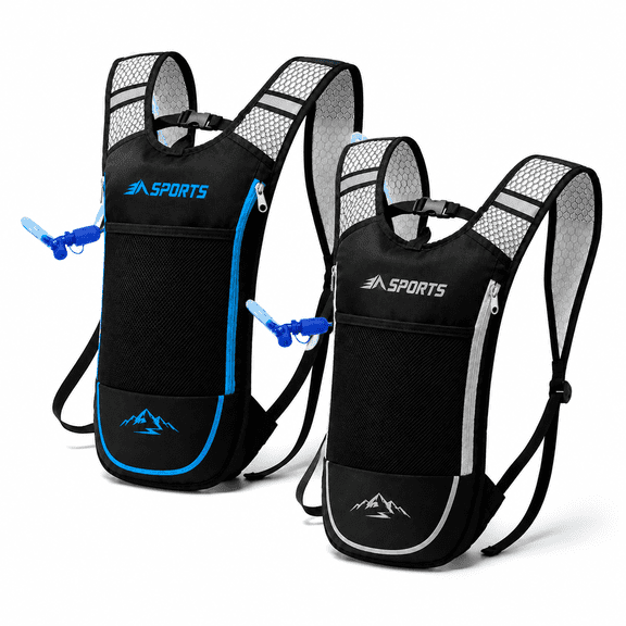 2-Pack Hydration Packs with 2L Bladders for Hiking Running Cycling