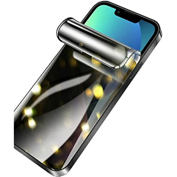 2 Pack Hydrogel Film Privacy Screen Protector Compatible with iPhone 14 (6.1"), High SensitivityEasy Installation Anti-Spy Soft TPU Protective Film (Not Tempered Film)