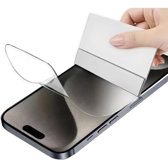 [2 Pack] Hydrogel Flexible Screen Protector for iPhone 16 Pro, Upgraded Non-breakable HD Clarity Soft TPU Protective Film [Anti-Scratch] [Bubble Free] (Not Glass)
