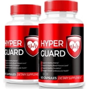 2 Pack Hyper Guard Capsules, All Natural HyperGuard Blood Vessel Cleaner, Premium Formula To Support Overall Health and Wellness, Official Hyper Guards Review 120 Capsules