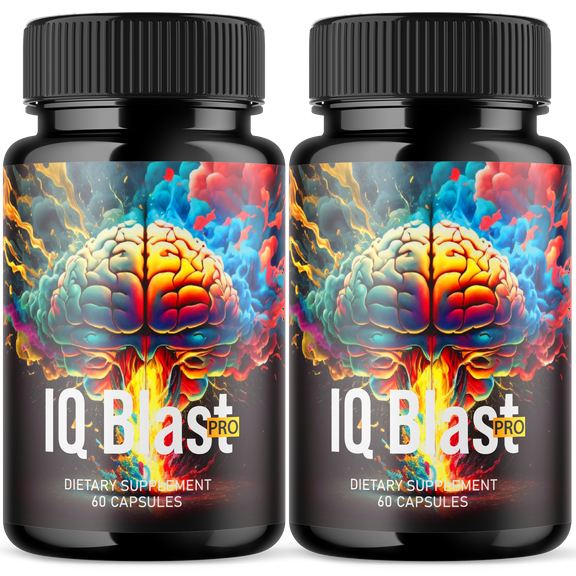 (2 Pack) IQ Blast Pro Advance Max Strength Nootropic Supplement 120 Capsules