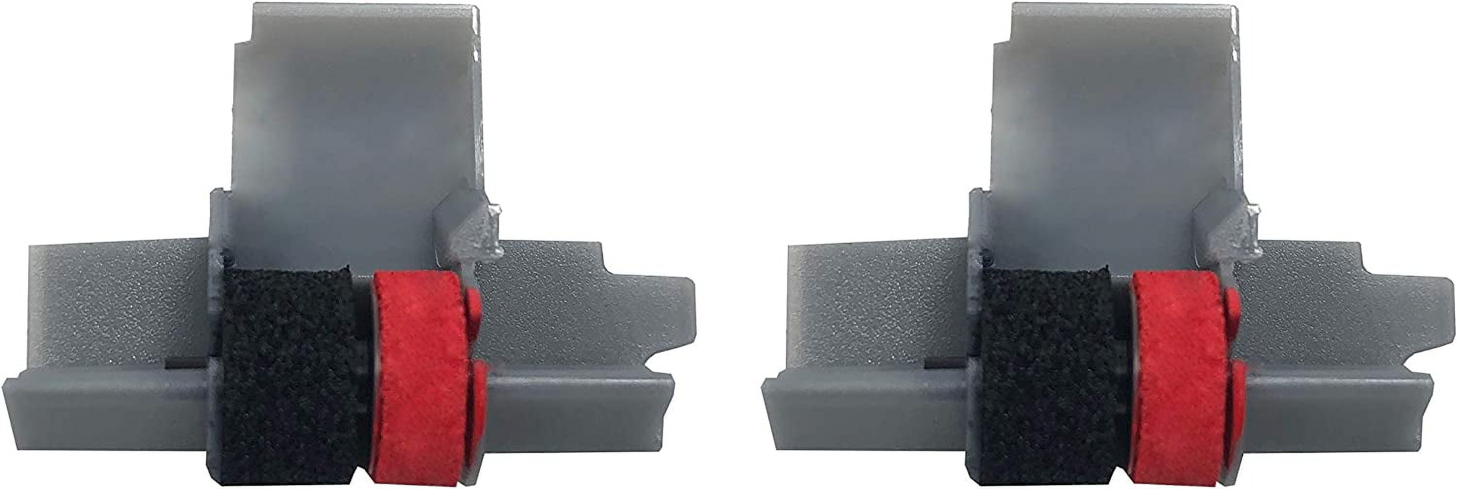 2 Pack IR40T, IR40T Black and Red Ink Roller Ribbon Cartridge