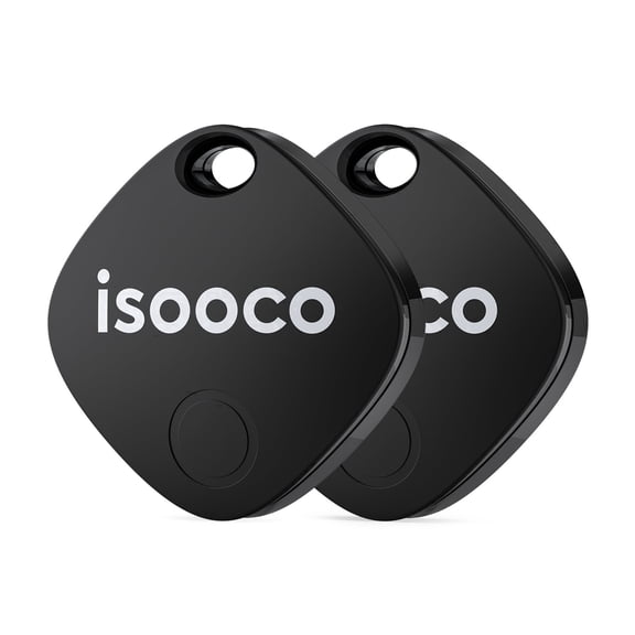 Bluetooth Tracker, Mini Smart Air Tracker Tags-2 Pcs, Key Finder and Item Locator Works with Apple Find My (iOS Only), With IP67 Waterproof, Tracker Tag for Keys/Luggage/Wallet, etc.