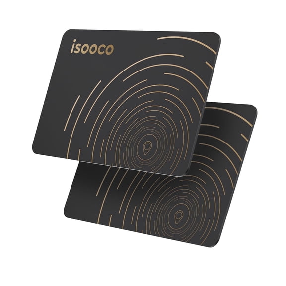 Bluetooth Slim Card- 2 Pcs Thin Bluetooth Tracker, Works with Apple Find My(Only Ios), With IP67 Waterproof, Wallet Finder and Item Locator for Wallet, Luggage Tags and More.