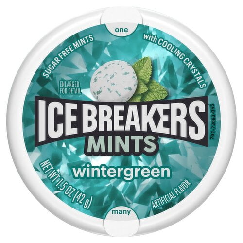 2 Pack - Ice Breakers Mints Sugar Free Wintergreen - 1.5 Oz Package May Vary