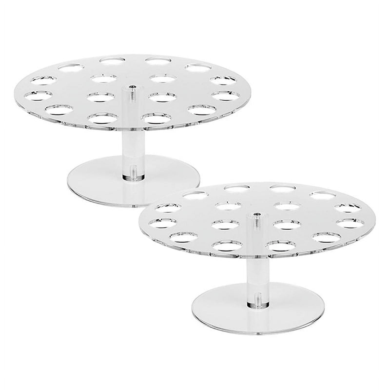 2 Pack Ice Cream Cone Holder, 16 Holes Acrylic Ice Cream Cone Display