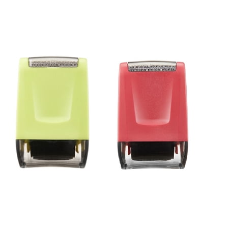 2 Pack Identity Theft Protection Roller Stamp, Roller Address Hidden Stamp for ID Blockout, Privacy & Security