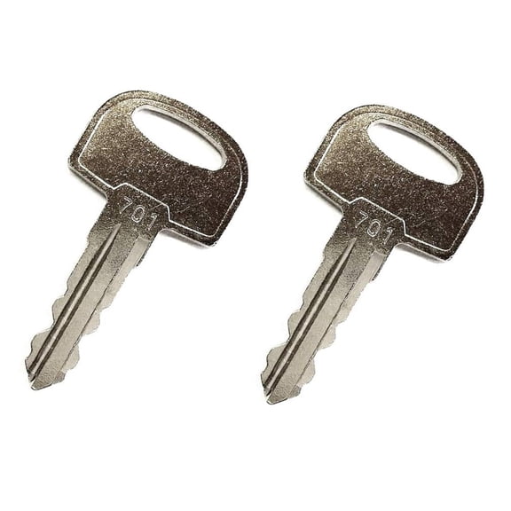 2 Pack Ignition Keys for Ditch Witch JCB Heavy Equipment 45501, 105-1790, 701 (2)
