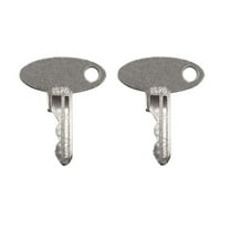 2 Pack Ignition Keys for Ford New Holland Massey Ferguson Perkins Sakai Shibaura Terramite Vermeer 1570 (2)