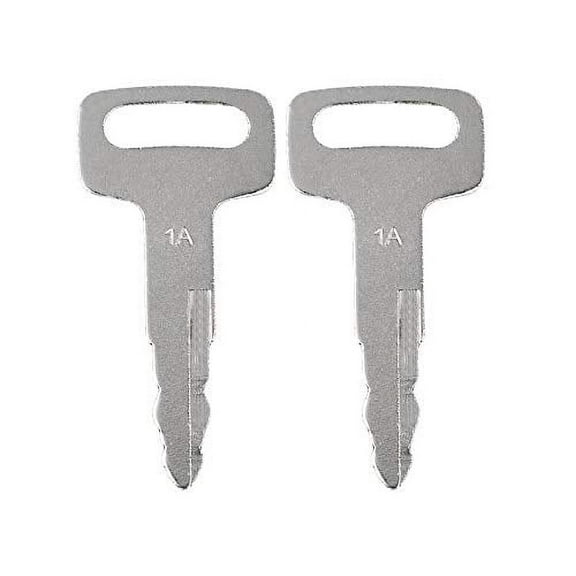 2 Pack Ignition Keys for Nissan Forklift Heavy Equipment (Newer) 1A (2)
