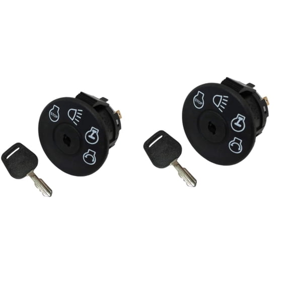APSMOTIV 2-Pack Ignition Switch with 2 Keys for L100 L105 L107 L108 L110 L111 L120 L130 Starter Switches with Key Starter Ignition Switch w/Keys fits 4 Key Positions w/Headlight