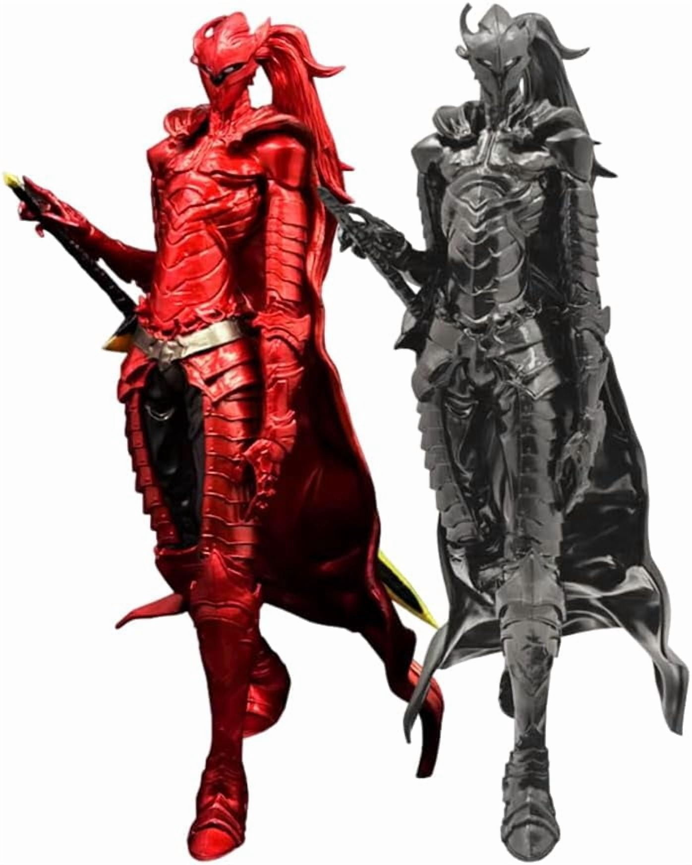 2‑Pack Igris Character Standing‑Pose Figurine Set, Black And Red ...
