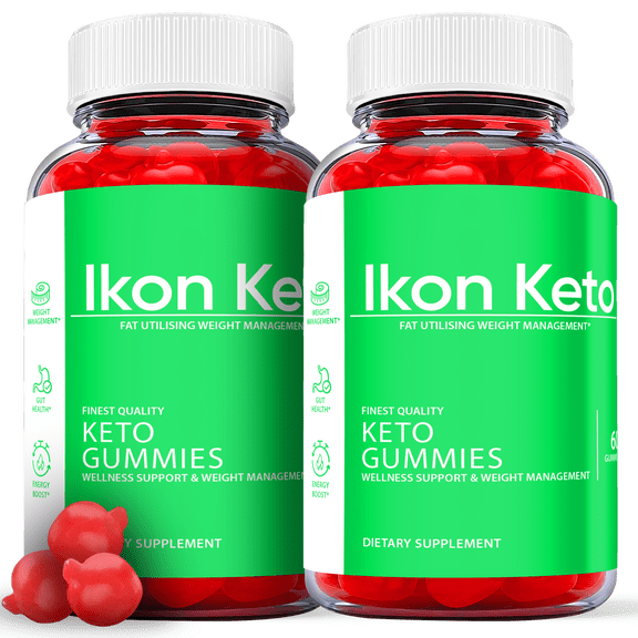 (2 Pack) Ikon Keto ACV Gummies - Supplement for Weight Loss - Energy & Focus Boosting Dietary Supplements for Weight Management & Metabolism - Fat Burn - 120 Gummies
