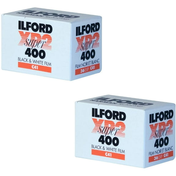 2 Pack- Ilford XP2 Super 400 135-36 Black & White Film